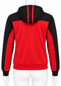 Adidas Red &amp; Black Zip-Up Hoodie