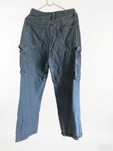 Blue Denim Cargo Jeans