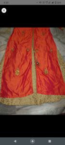 Cort model umbrella gown