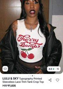 "Cherry Bomb" Crop Top