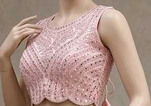 Stunning Embellished Pink Blouse