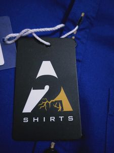 Cotton Shirt with Mandarin Collar