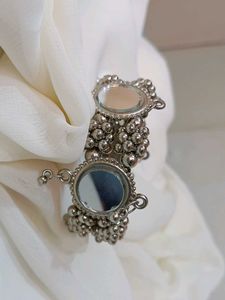Silver Mirror Work Bracelet🪞🌻