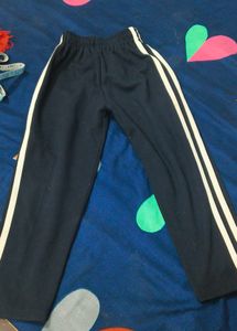 Classic Navy Track Pants with White Stripes