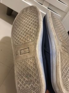 Navy Blue Canvas Sneakers