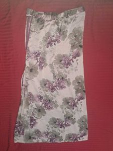 Floral Print Pink Skirt