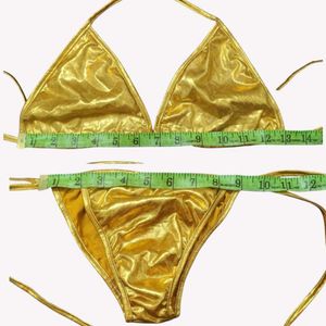 Sparkling Gold Bikini Set 🆕 NWOT