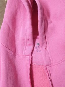 Cute Pink Rainbow Zip-Up Hoodie