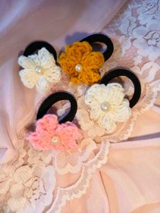 🔥BUY 1, GET 1 FREE🔥Crochet Flower Hair Ties