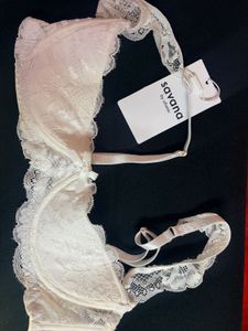 Lace Trim Half Cup Bra