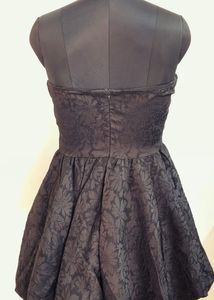 Elegant Black Floral Dress