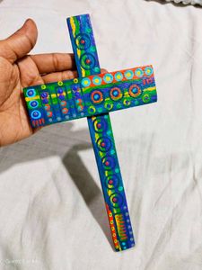 Handmade Colorful Artistic Cross