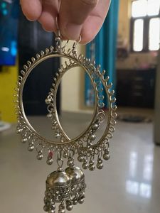 Set of 3 Hoop Jhumka Earrings