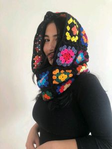 Wool Granny Square Balaclava