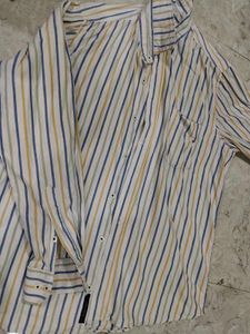 Classic Striped Button-Down Shirt