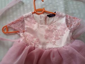 Adorable Pink Tiered Party Dress
