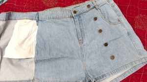 Denim Skort