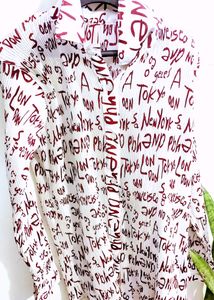 White Alphabetic Printed CORDSET 🔥