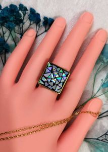 Geometric Square Statement Ring