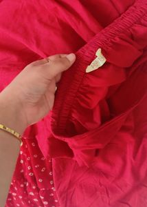 Red Polka Dot Maxi Suit with pants