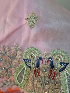 Elegant Pink Kurta with Embellishments
