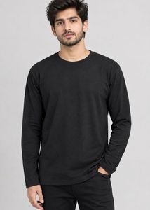 ZARA Relaxed Fit Black T-Shirt Man