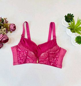Sheer Lace Pink Bra