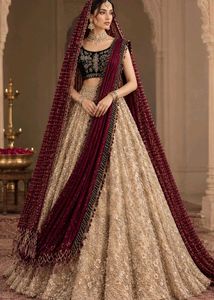 embellished lehenga choli set with two dupatta