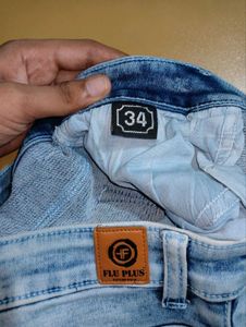 Flu Plus Women's Icy Blue Skinny Fit Jeans | W34
