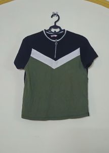 Dressberry Striped Collar Shirt