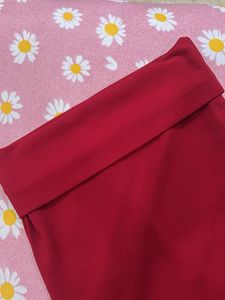 Trendyol Chic Red Off-Shoulder Top