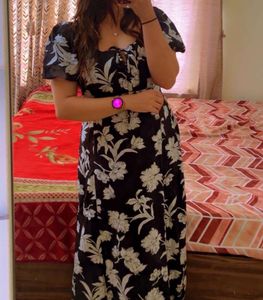 Floral Print Midi Dress