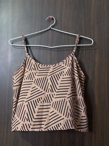 Shein Top With Floral Print Size m