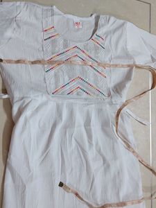 Kurti Frock Style Pure White