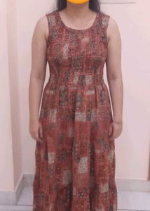 Flowy Bohemian Print Maxi Dress