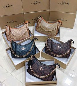 Coach Signature Pattern Shoulder Bag