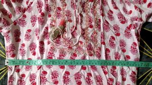 Pink Block Print Kurti