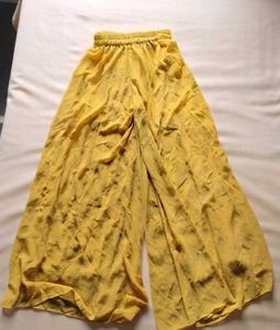 Embellished Yellow Kurta Set with Palazzo
