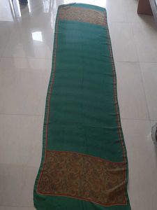 Elegant Green Dupatta with Paisley Border