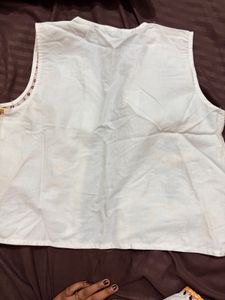 Embroidered Cotton Ethnic Vest