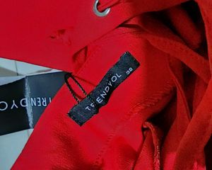 Stunning Red Fit and Flare Dress by Trendyol