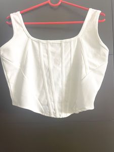 White crop top
