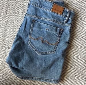 Classic Blue Denim Shorts