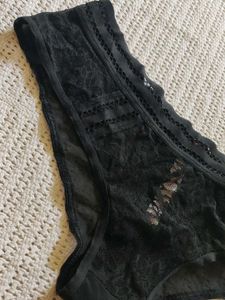 victoria's secret Black Lace Briefs