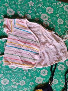 Baby Wrap Onesie with Stripes