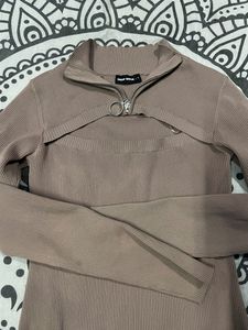 Tally Weijl Crop Top With Cutout Neck
