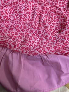 Pink Floral Peplum Top