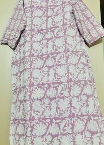 Lilac Floral Kurta