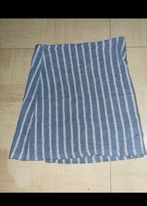 Chic Striped Button-Up Mini Skirt