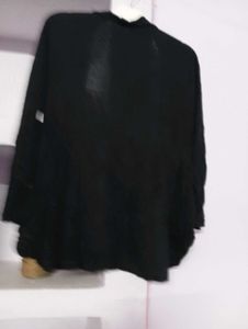 Black Open Front Cardigan